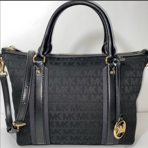 Michael Kors Griffin Satchel M  black leather. - Picture 7 of 11